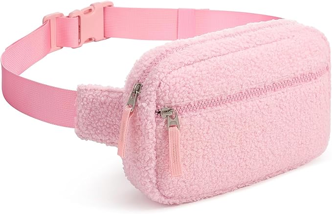 Fanny Pack Birthday Graduation Gifts for 7 8 9 10 11 12 13 Year Old Teen Girls Her Kids, Preppy Cute Trendy Stuff Colorblock Crossbody Bag Adjustable Belt Bags for Travel Essentials