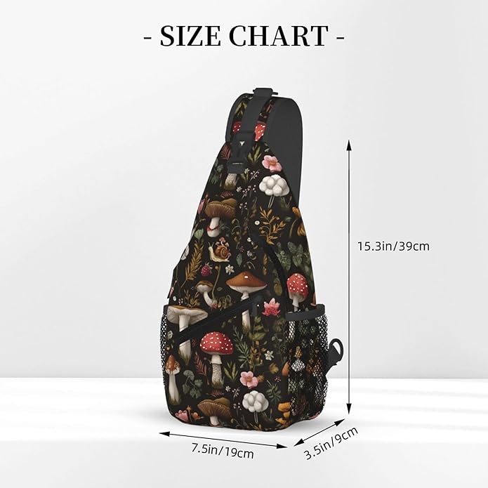 Sling Backpack Unisex Crossbody Chest Bag Shoulder Chest Bag For Women Men Hiking Travel