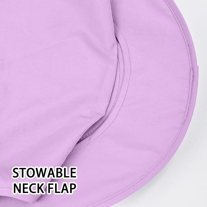 Sun Hats for Men Women Fishing Hat UPF 50+ Breathable Wide Brim Bucket Hats Summer UV Protection Safari Hat with Neck Flap