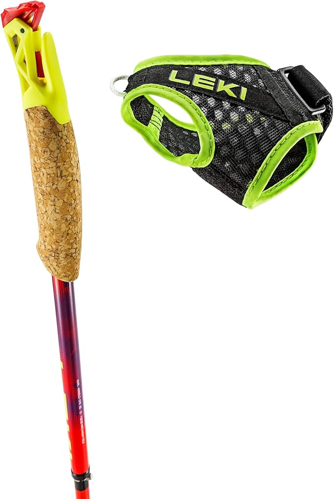 LEKI Ultratrail FX.One Superlite Trekking Poles - Carbon Foldable Ultralight Poles for Hiking & Trail Running