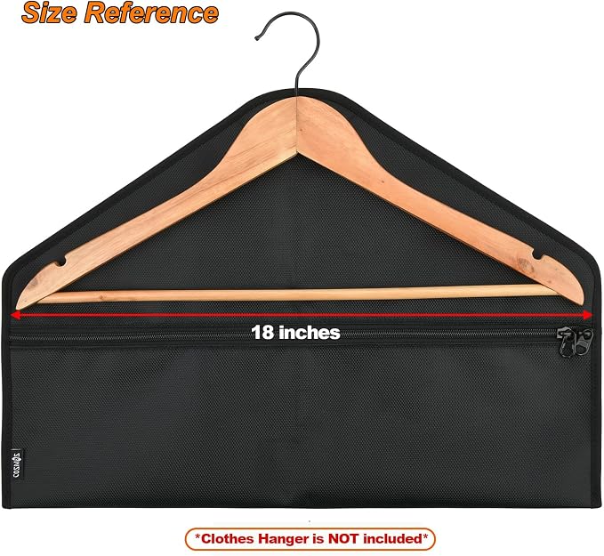 Cosmos Pack of 2 Hanger Diversion Safe Bag | Hidden Pocket Safe | Hanger Secret Hanging Safe Zipper Pouch Bag for Hide Personal Items in Travel, Home and Hotel
