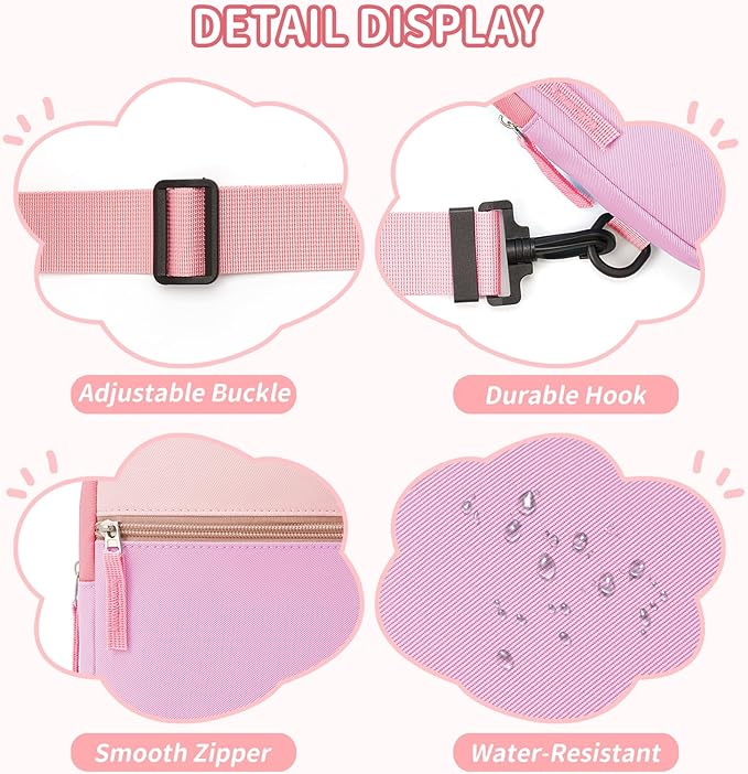Birthday Gifts for 8 9 10 11 12 Year Old Teens Girls Kids, Fanny Pack Crossbody Bag Sling Belt Bags Purse, Dorm Travel Essentials for Girls Fashion, Preppy Tween Teen Girl Gift Trendy Stuff