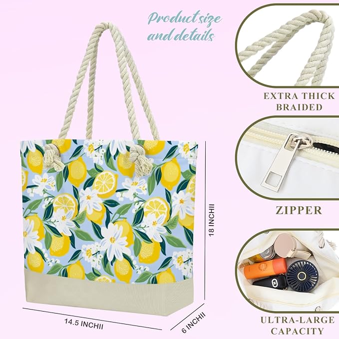 BELLOWDEER Beach Bags for Women, Wet Bag Cosmetic Bag for Beach Toiletries, Summer Travel Essentials, Gifts for Women