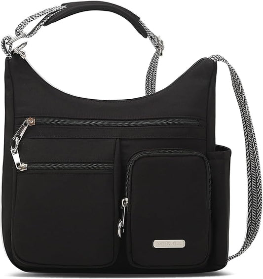 MHCNLL Anti Theft Crossbody Bag for Women, Lightweight Travel Purse, Waterproof Nylon Multi-Pocket Everyday Shoulder Handbag