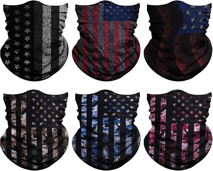 Neck Gaiter for Men Women Headwear Bandana Head Wrap Face Scarf Mask Cover Warmer Balaclava-Seamless & Versatile