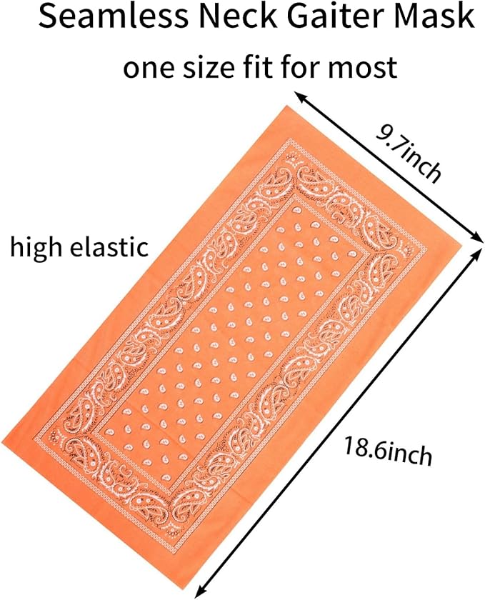 Neck Gaiter Masks Tube Scarf,Seamless Bandanas Buffs Gators,Ourdoor Face Mask Face Covering Multi Headwear