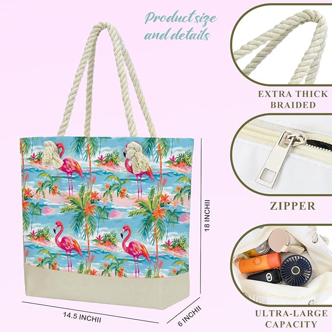 BELLOWDEER Beach Bags for Women, Wet Bag Cosmetic Bag for Beach Toiletries, Summer Travel Essentials, Gifts for Women