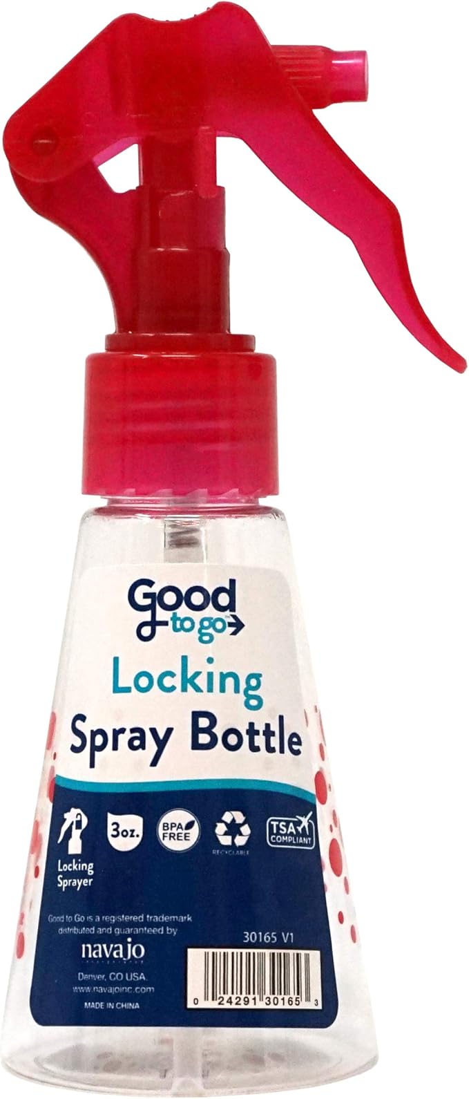Handy Solutions Good To Go Locking Spray Bottle, 3 Ounce (Pack of 4)