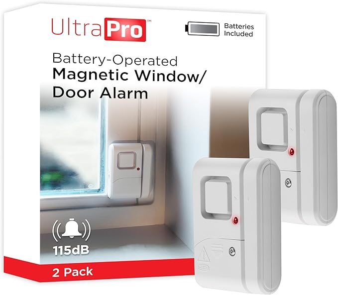 Magnetic Window and Door Alarm (2-Pack)