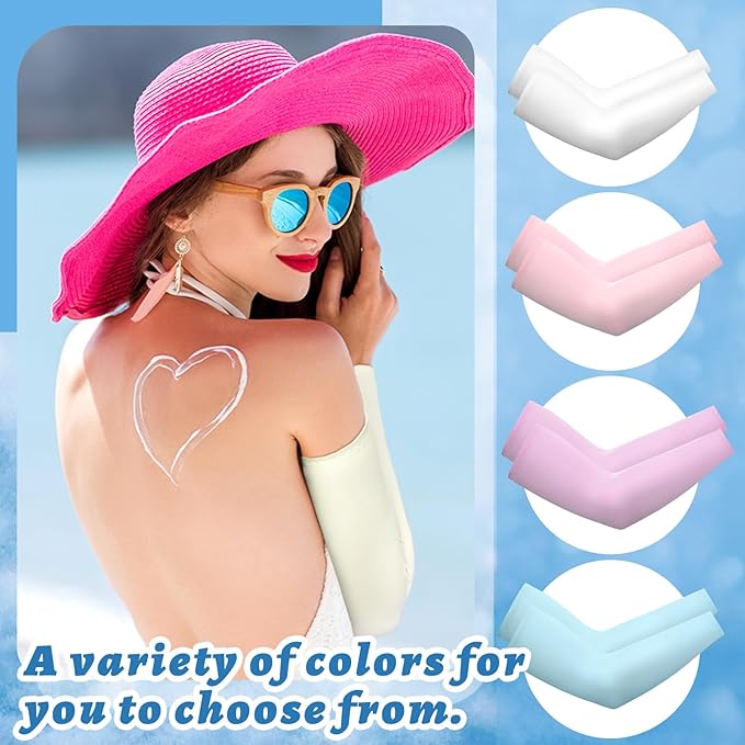 Boao 10 Pairs UV Arm Sleeve for Men Women Cooling Tattoo Cover up Compression Sun Protection Sleeves for Outdoor Activities
