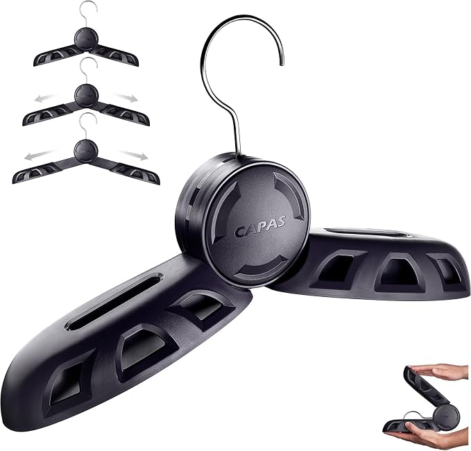 CAPAS Adjustable Foldable Travel Wetsuit Hanger for Adults and Kids, Heavy Duty Hanger for Surfing Scuba Diving BCD Suits