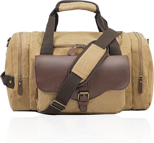 22L Lightweight Travel Duffle Bag - Approved Under Seat Carry-On, Multi-Pocket Weekender Gym Bag with Adjustable Straps, Unisex Overnight Bag for Men & Women