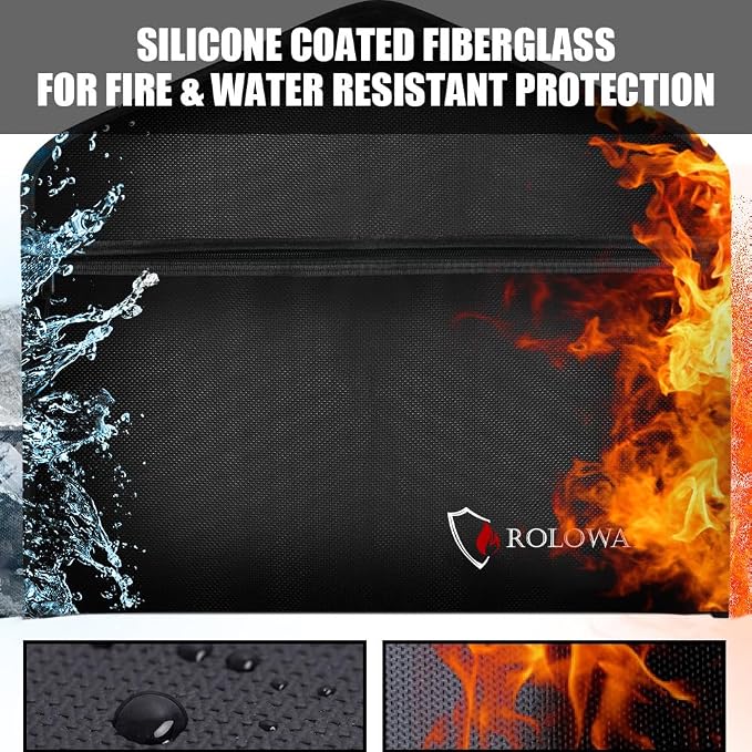 ROLOWAY Hanger Diversion Fireproof Safe, Hidden Compartment for Home & Travel, Secret Safe for Cash Hiding Under Clothes with Small Fireproof Bag