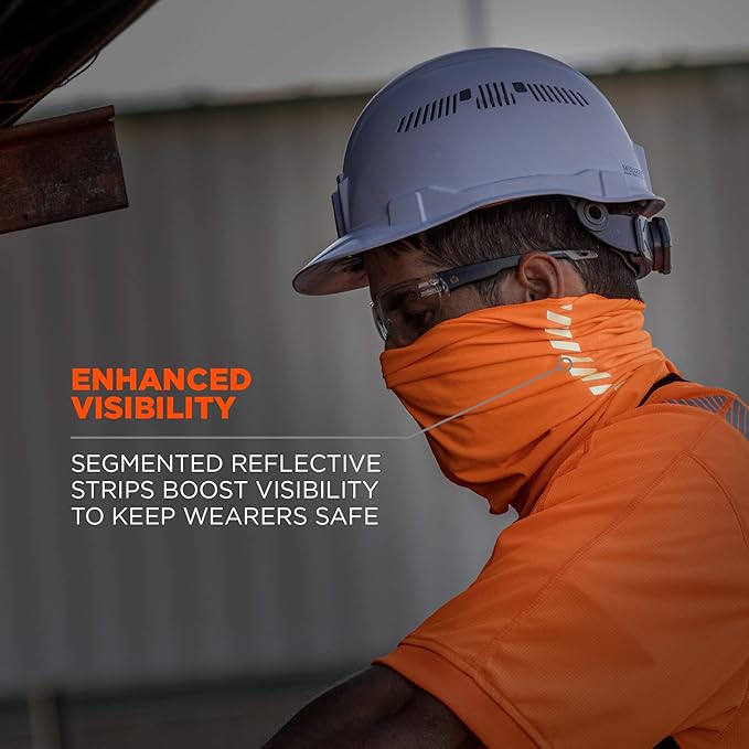 Ergodyne Chill-Its 6487 Cooling Neck Gaiter, Multiple Ways to Wear Headband or Face Mask