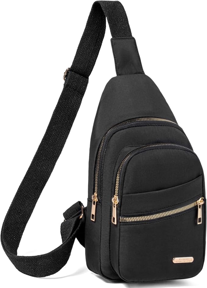 Banelu Small Crossbody Sling Bag Sling Backpack, Cross Body Bag Crossbody Purses for Hiking Traveling Outdoors