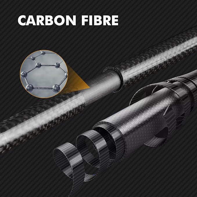 AONIJIE Carbon Fiber Trekking Poles - 2Pack Lightweight Collapsible Hiking/Walking Sticks for Outdoor Hiking Climbing, Backpacking and Trail Running