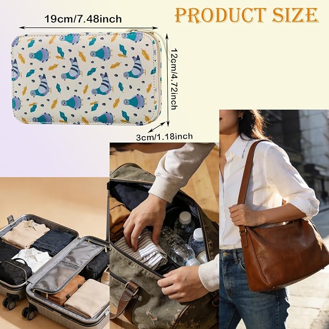 Pigeon Cartoon Sewing Kit with 130PCS Basic Sewing Supplies Accessories | Printing Professional Travel Sewing Kit for Adults,Emergency,Arts Craft & Beginners