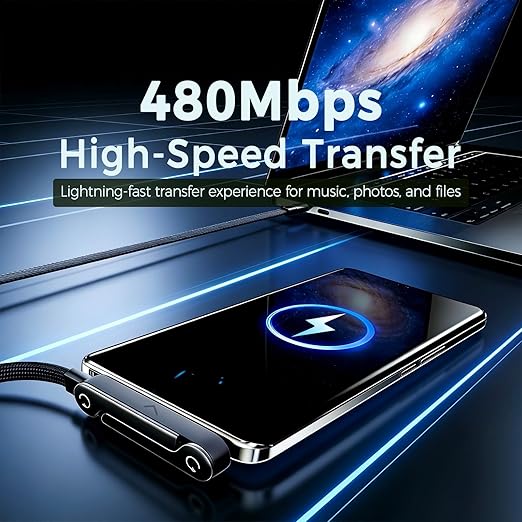 240W Braided Foldable Phone Stand Cord, Invisible Holder Charger Cable with Stand,T-Shaped Foldable Durable Type-C to Type-C for Smartphones & Tablets, 4.9FT