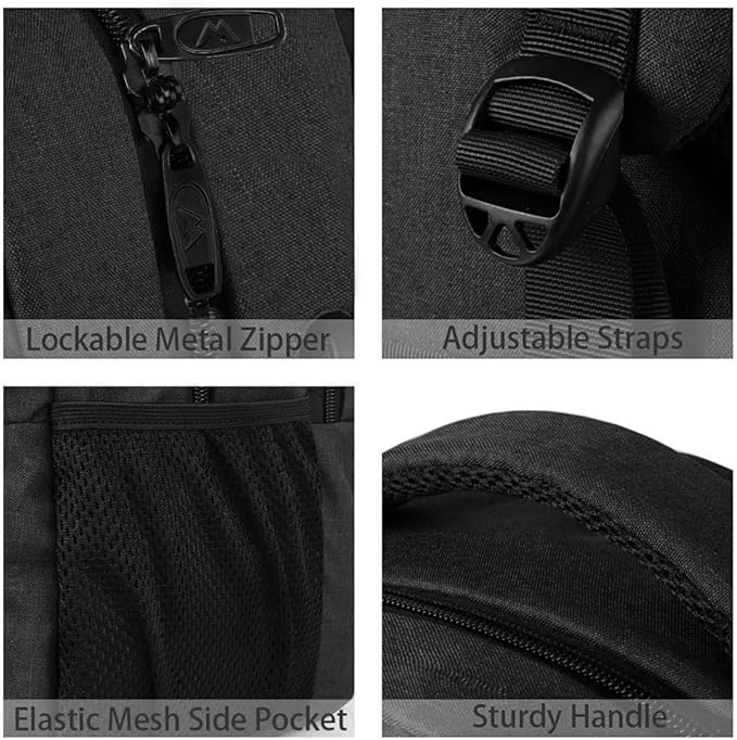MATEIN Extra Large Travel Backpack, TSA Friendly 18.4 Inch Laptop Backpack, Anti Theft Flight Approved Business Work College Computer Backpack Big Bag for Women Men, Black
