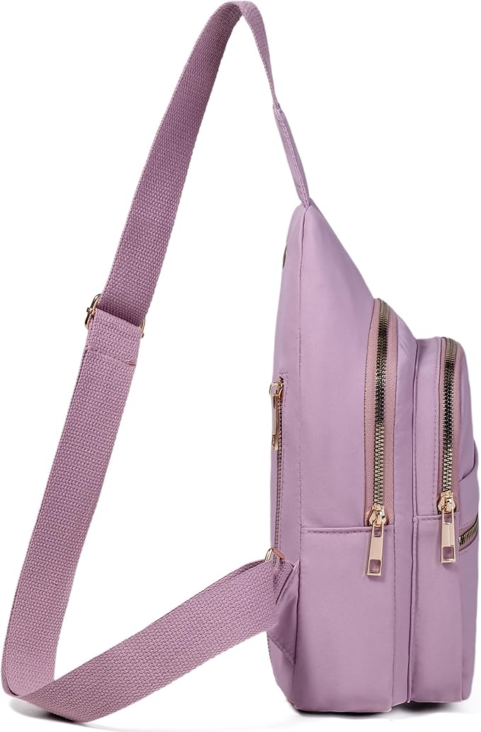 Banelu Crossbody Sling Backpack Sling Bag for Women, Small Cross Body Bag Crossbody Purse for Hiking Traveling Outdoors