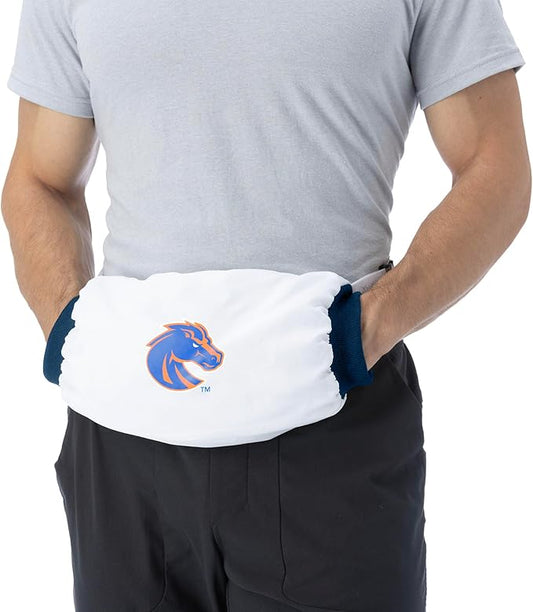 Northwest NCAA Boise State Broncos Hand Warmer with Adjustable Waist Strap, Officially Licensed Cold Weather Hand Muff for College Sports, Outdoor Sports, Insulated Pocket, Polyester, 7 x 15 in