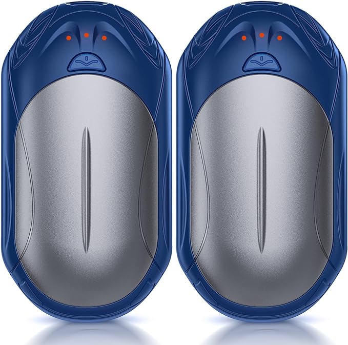 AI Hand Warmers Rechargeable 2 Pack, AI Smart Chips Electric Hand Warmers, 20Hrs Long Safe Heat, Portable Pocket Heater, Gifts for Christmas, Outdoor, Hunting, Golf, Camping Accessories