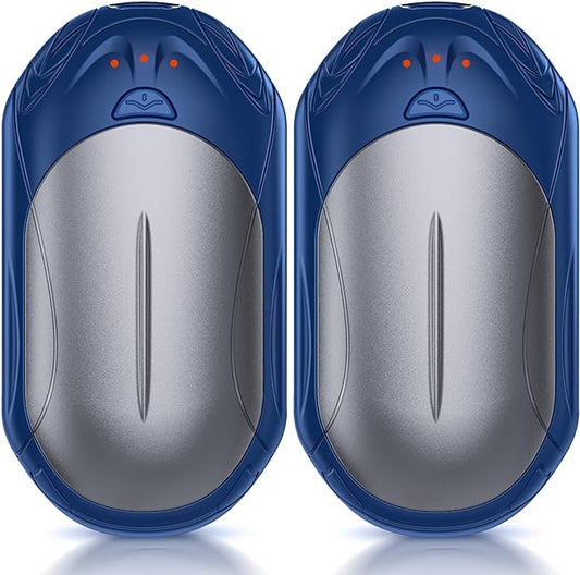 AI Hand Warmers Rechargeable 2 Pack, AI Smart Chips Electric Hand Warmers, 20Hrs Long Safe Heat, Portable Pocket Heater, Gifts for Christmas, Outdoor, Hunting, Golf, Camping Accessories