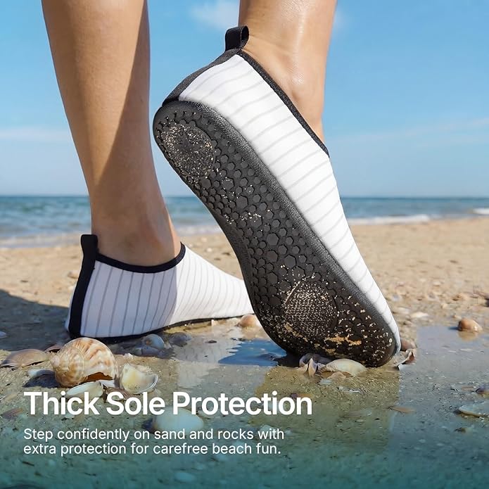Water Shoes for Women Men Quick-Dry Aqua Socks Swim Beach Outfits Barefoot Yoga Exercise Wear Sport Accessories Pool Camping Must Haves River Hiking Adult Youth Size