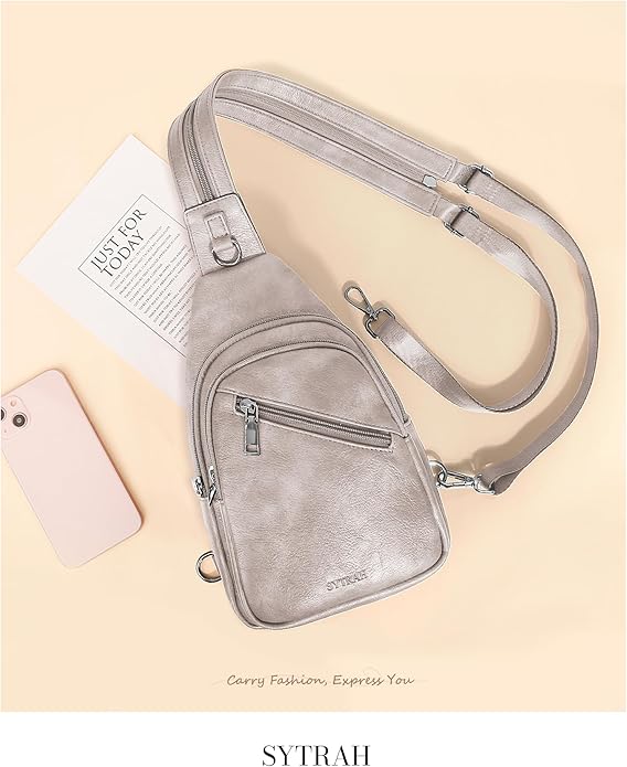 SYTRAH Anti Theft Sling Bag for Women, RFID Crossbody Purses Convertible Sling Backpack, Cross Body Purse Chest Bag