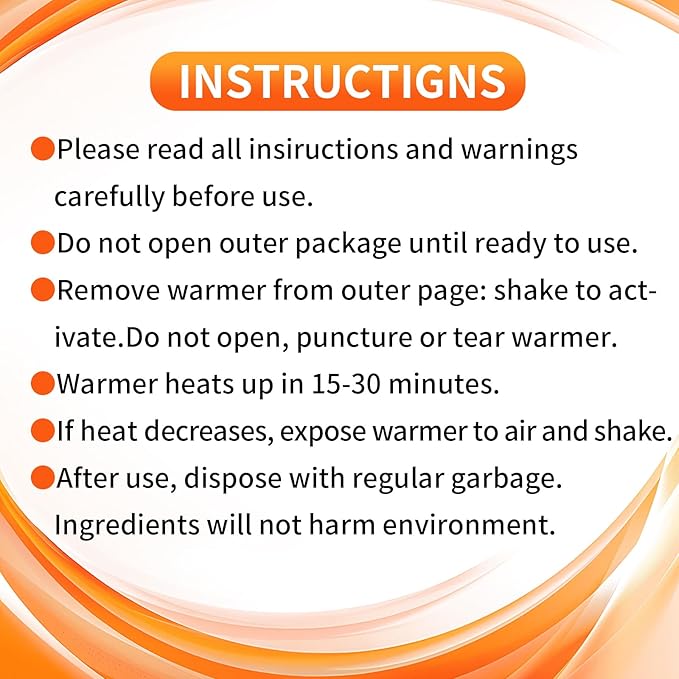 Large Hand Warmers Disposable - Up to 20 Hours of Heat - 50/100 Pack Super Long Lasting Air Activated Warmers, All Natural & Portable for Body, Hands & Toes - Odorless Hot Warmer Heater