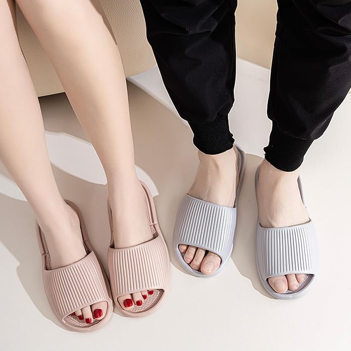 Shower Shoes Travel Foldable Portable Non Slip Slippers for Hotel Guests Swimming Spa Unisex Men Women Lightweight EVA Bathroom Slides Quick Drying Water Resistant Footwear