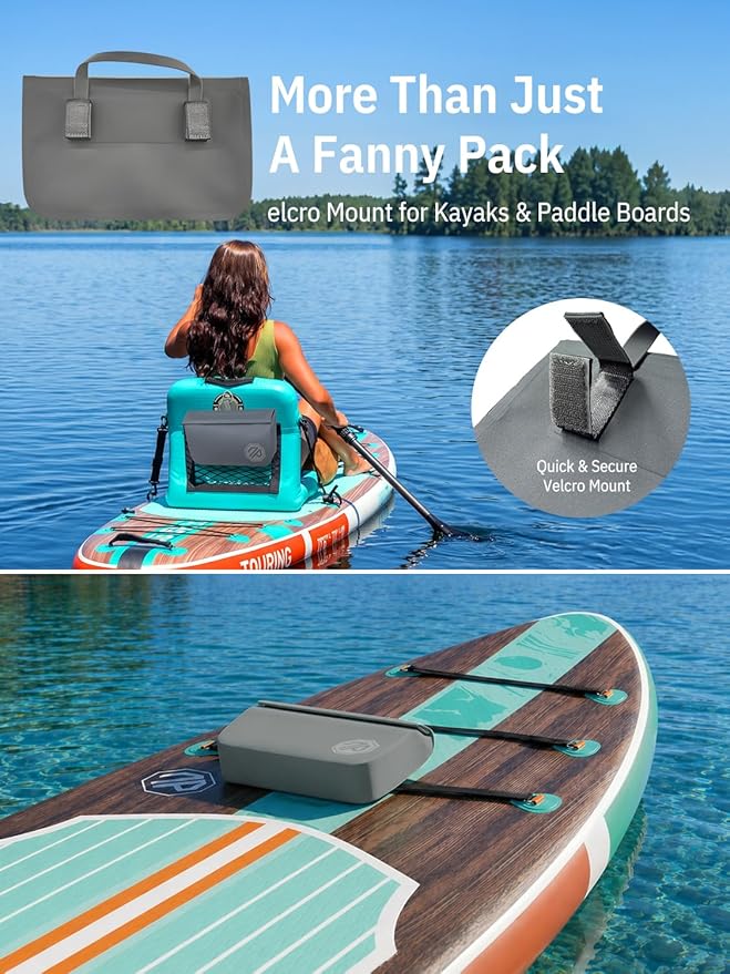 niphean IPX7 Waterproof Fanny Pack with Magnetic One-Hand Closure, Durable Waterproof Dry Bag, for Kayaking, Paddle Boarding, Beach Cruise Essentials, 2.5L Phone Pouch Dry Bags for Men Women