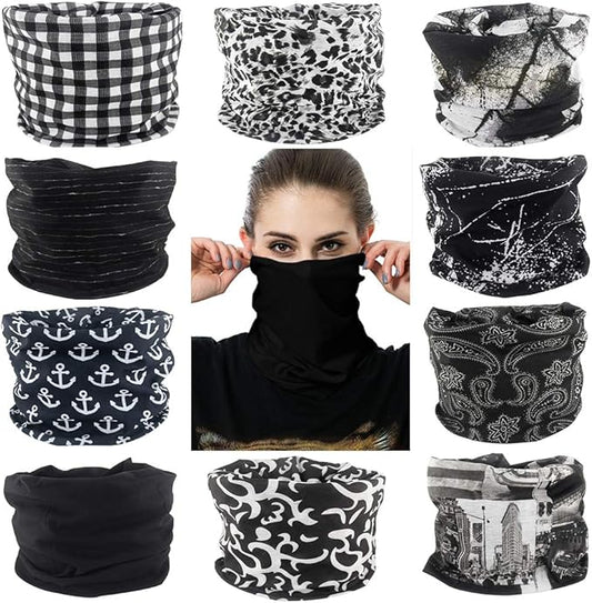 Neck Gaiter Masks Tube Scarf,Seamless Bandanas Buffs Gators,Ourdoor Face Mask Face Covering Multi Headwear