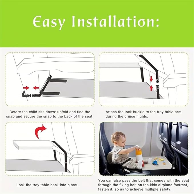 Airplanes Footrest for Kids Portable Travel Footrest Hammock Airplanes Seat Extender Leg Rest for Children