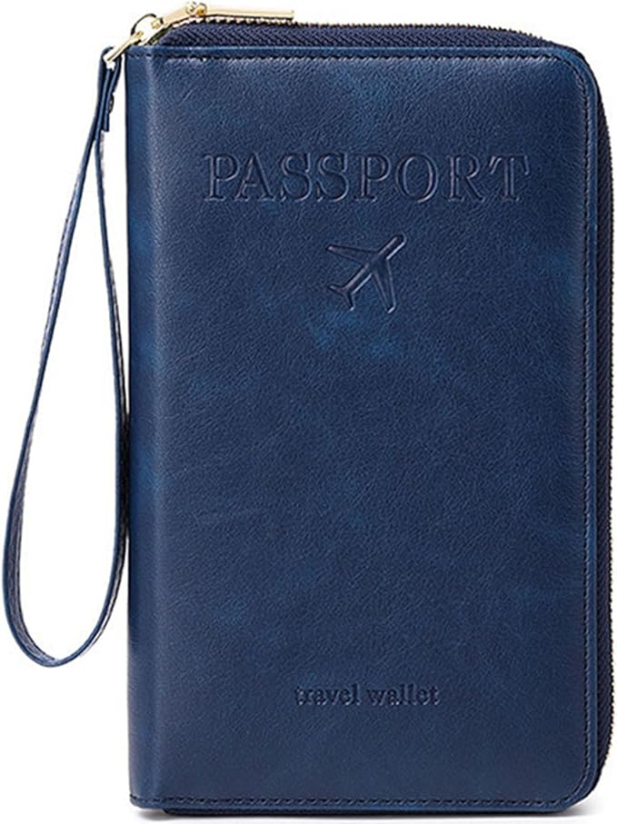 Family Passport Holder for Travel Women and Men RFID Passport Holder with Card Slots Holder Passport Case Passport cover Passport Wallet Travel Essentials and Accessories