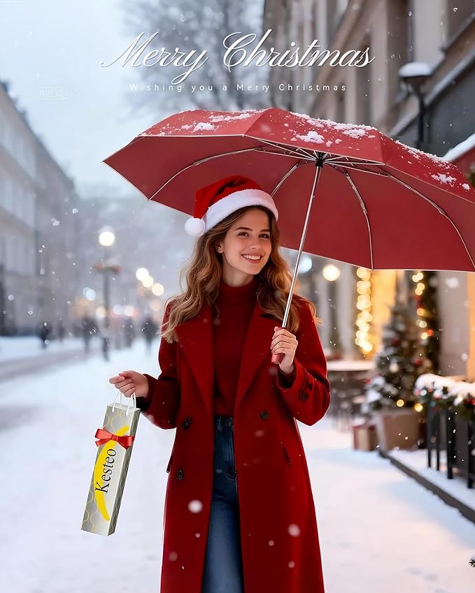 Windproof Travel Umbrella for Rain, Withstand 85MPH Winds, 52 Inch Automatic Reverse Fold Umbrellas Easy Auto Open Close, Portable Compact Umbrella Includes Cover Bag, Perfect for Travel, Car, Commute, Women Men, Backpack