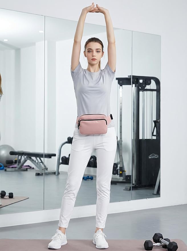 Fanny Pack Nylon Mini Belt Bag Everywhere Belt Bag for Women Water Repellent Waist Packs Crossbody Bags with Adjustable Strap