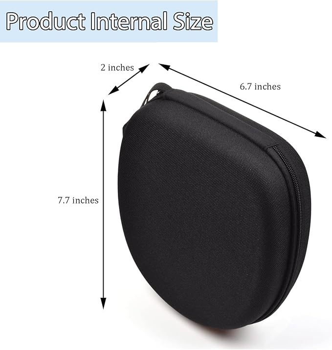 Hard Shell Carrying Headphones Case, Headset Travel Bag for JBL/Sony/Anker/BERIBES/KVIDIO Wireless On-Ear Headphones