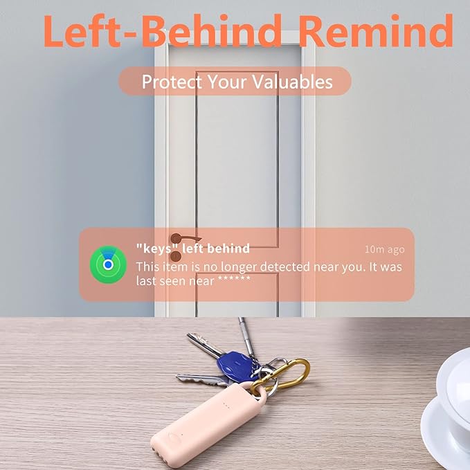 3-in-1 Personal Alarm with Apple Find My - 130dB Emergency Siren, LED Strobe Flashlight, GPS Tracker Keychain for Women, Kids, Seniors - Real-Time Location, iOS Only