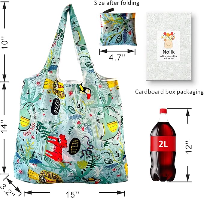 Aesthetic Printed Tote Bags, Lightweight Foldable Reusable Carry Bags, Stylish Personalized Storage Handbags for Travel, Camping, Supermarket & Daily Outdoor Use | foldable & portable