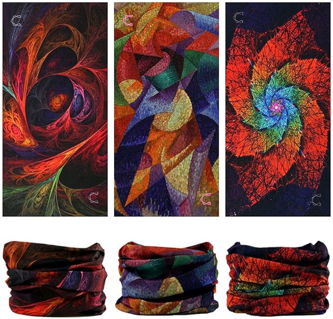 VANCROWN Headband Neck Gaiter Head Wrap Headwear Face Mask Magic Scarf Bandana for Men and Women