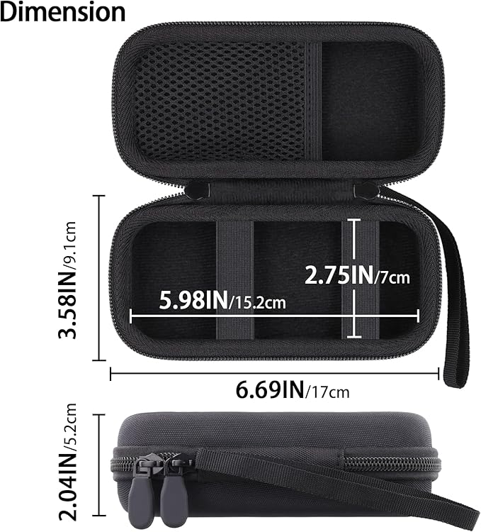 co2CREA for Anker Prime 3-in-1 Wireless Charging Station, Hard Travel Case Compatible with Anker 25W Certified Palm-Sized Foldable Charger, Case Only (Black Case)