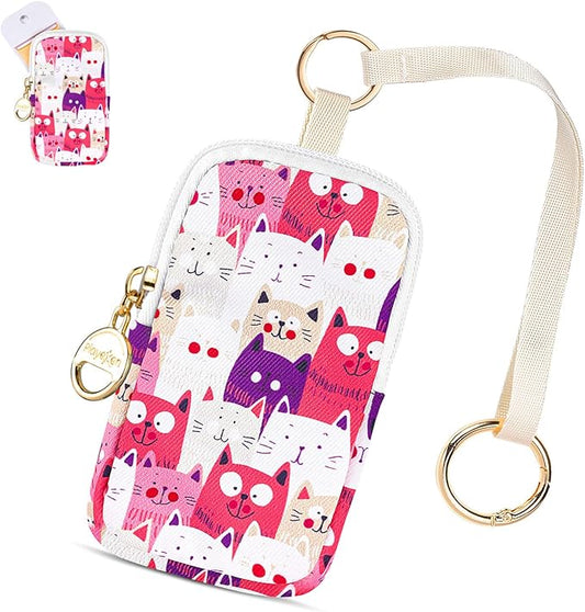 Hand Sanitizer Spray Case Compatible with T0uch-land, Hand Sanitizer Holder Bag with Ring Buckle & Wrist Strap