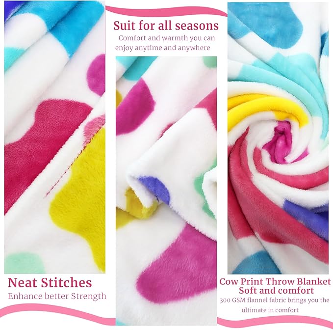 HSEEC Throw Blankets Fleece Soft Blankets & Throws Super Soft Plush Blanket Twin Size