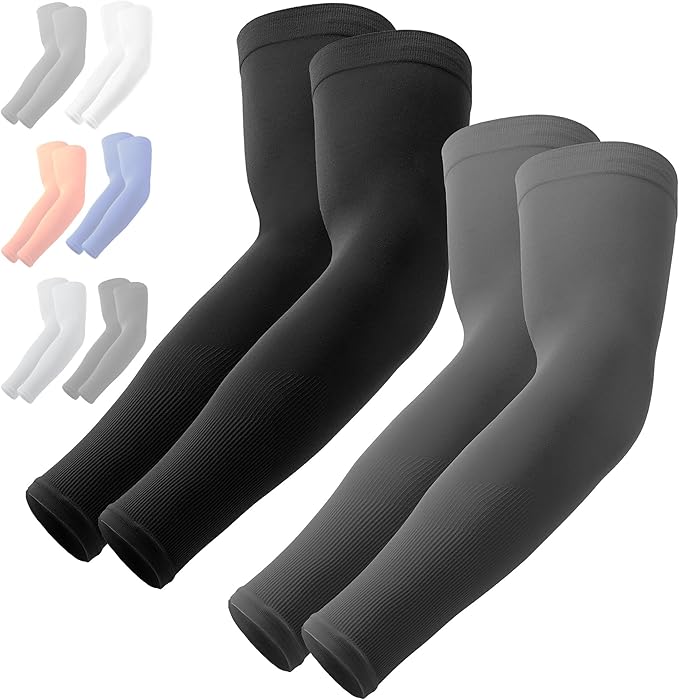 OutdoorEssentials UV Sun Sleeves for Men & Women, Cooling Arm Sleeves UPF 50+ | Golf, Tattoo Cover Up, Sun Protection