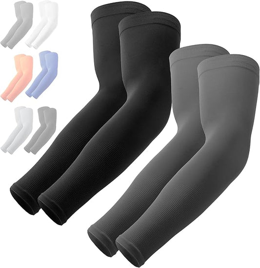OutdoorEssentials UV Sun Sleeves for Men & Women, Cooling Arm Sleeves UPF 50+ | Golf, Tattoo Cover Up, Sun Protection