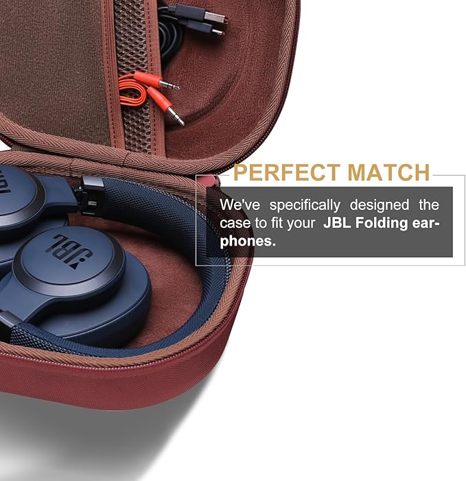 LTGEM Case Compatible with JBL Tune 770NC / 510BT / 720BT / 520BT / 520C / 670NC, for JBL Live 770NC / 670NC / 680NC / 780NC Headphones, Claret