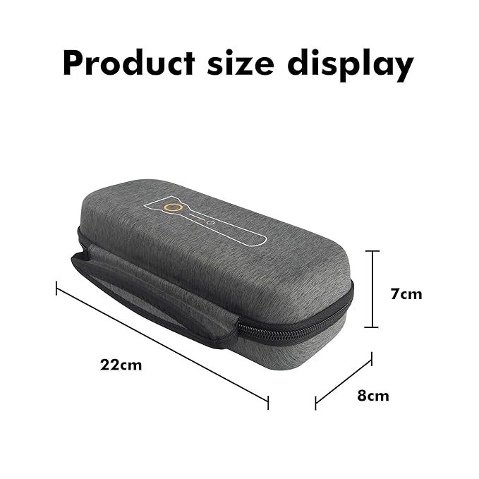 EVA Slim Hard Case Compatible with Gillette Heated Razor and Accessories, Shockproof Travel Storage Box for Charging Dock, Charger, Razor Refills, Protective Divider, Portable Carrying Handle