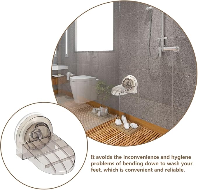 ABOOFAN Shower Foot Rest, Wall Mounted Foldable Shaving Step for Shower, RV, Easy to Carry Bathing Aid for Pregnant Women and Elderly