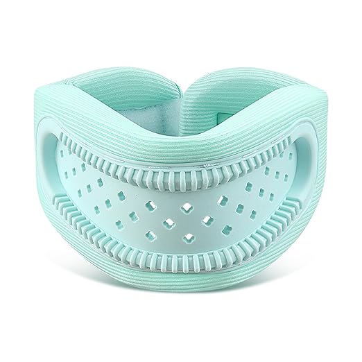 Neck Brace for Neck Pain and Support, Neck Support for Pain Breathable Cervicorrect Brace Adjustable Soft Silicone Foam, Cervical Collar for Sleeping, Relieving Spinal Pressure (Mint)